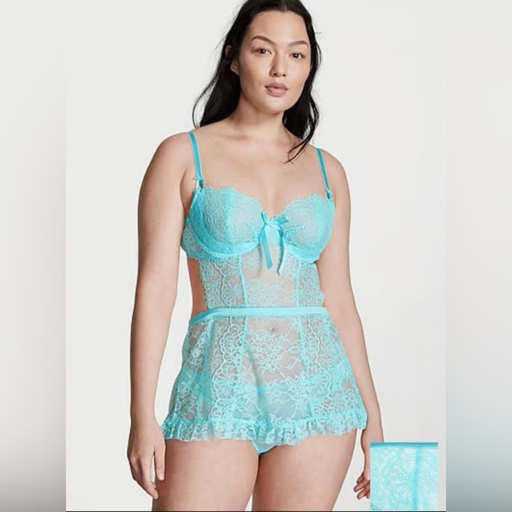 NWT Victoria's Secret Very Sexy Wicked Open-Back Babydoll size small